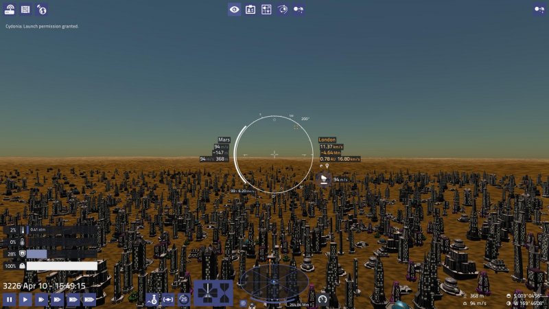 Start in einen Sonnenaufgang