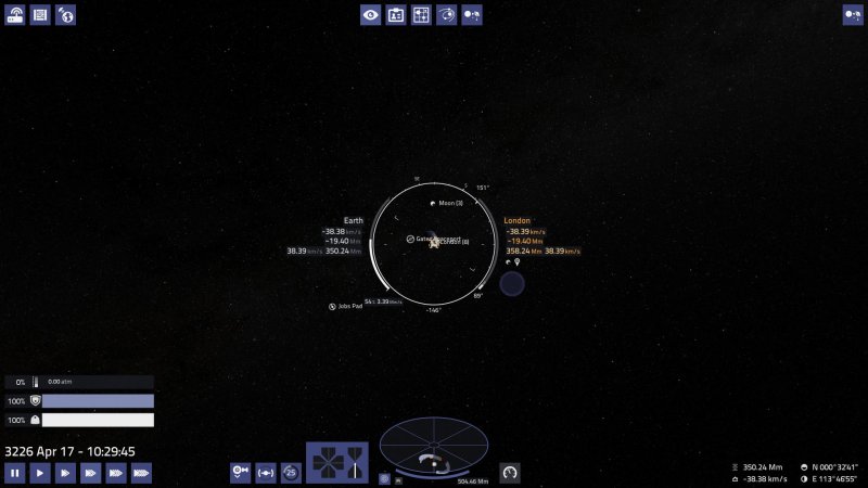 Navigation im Weltraum