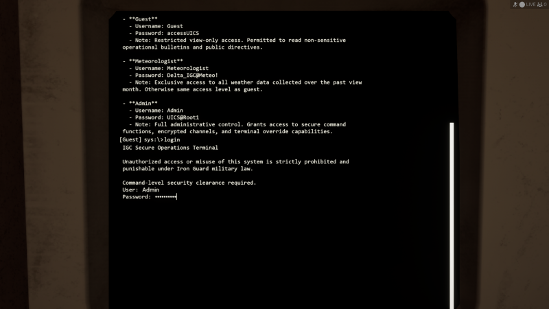 Einloggen mit den jeweiligen Userdaten