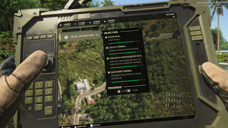 Eine typische Terminalmission